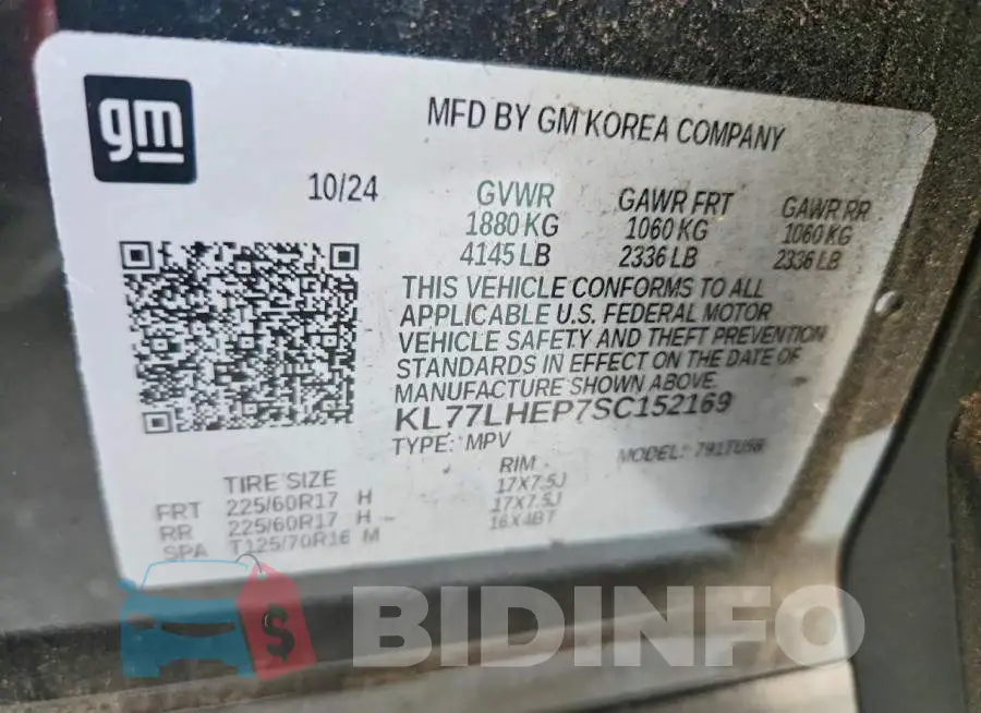 KL77LHEP7SC152169 Photo# 13