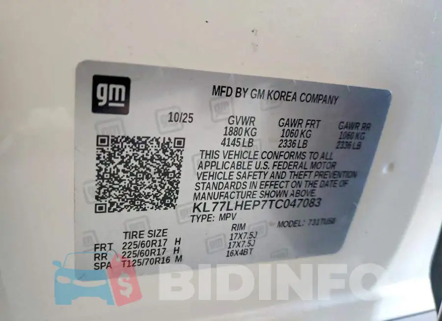 KL77LHEP7TC047083 Photo# 13