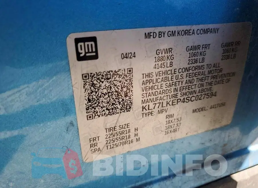 KL77LKEP4SC027594 Photo# 13