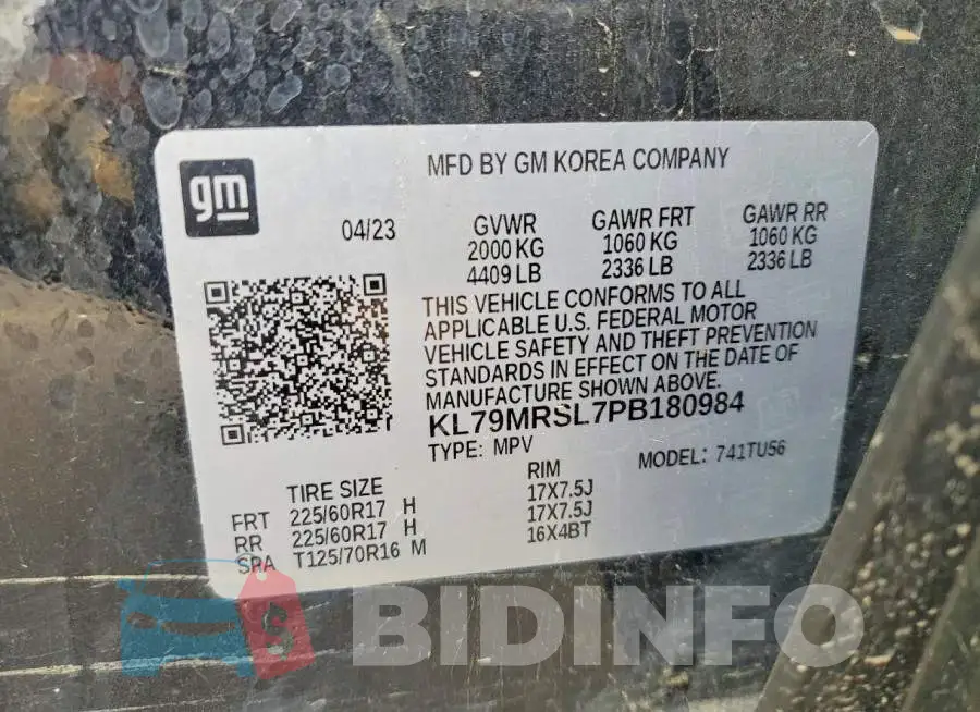 KL79MRSL7PB180984 Photo# 13