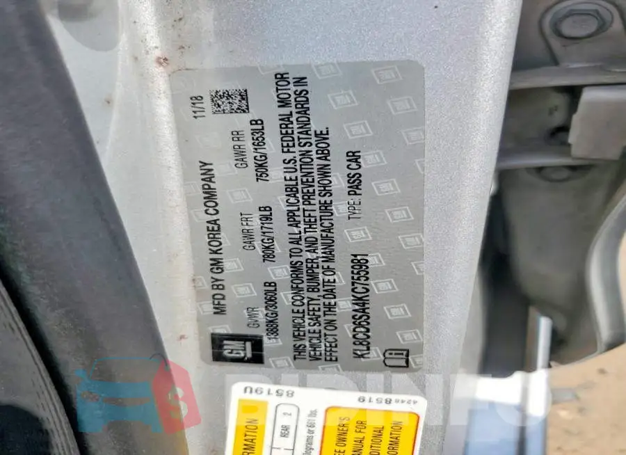 KL8CD6SA4KC755981 Photo# 12