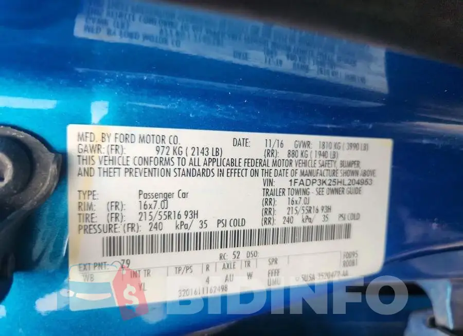 1FADP3K25HL204953 Photo# 13