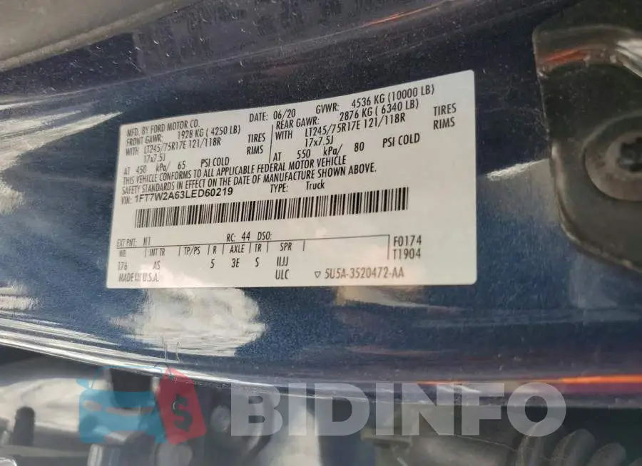 1FT7W2A63LED60219 Photo# 12