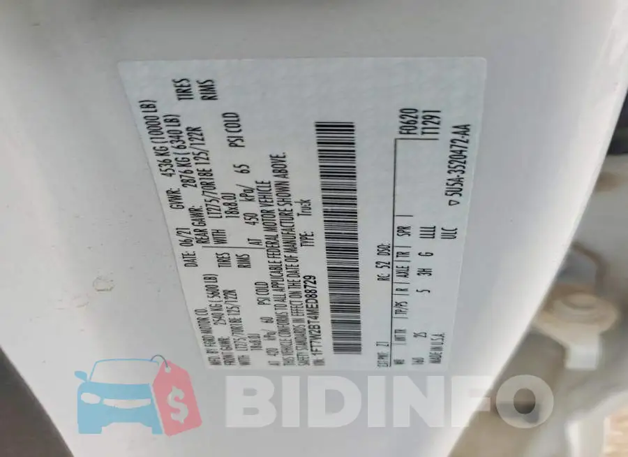 1FT7W2BT4MED88729 Photo# 12