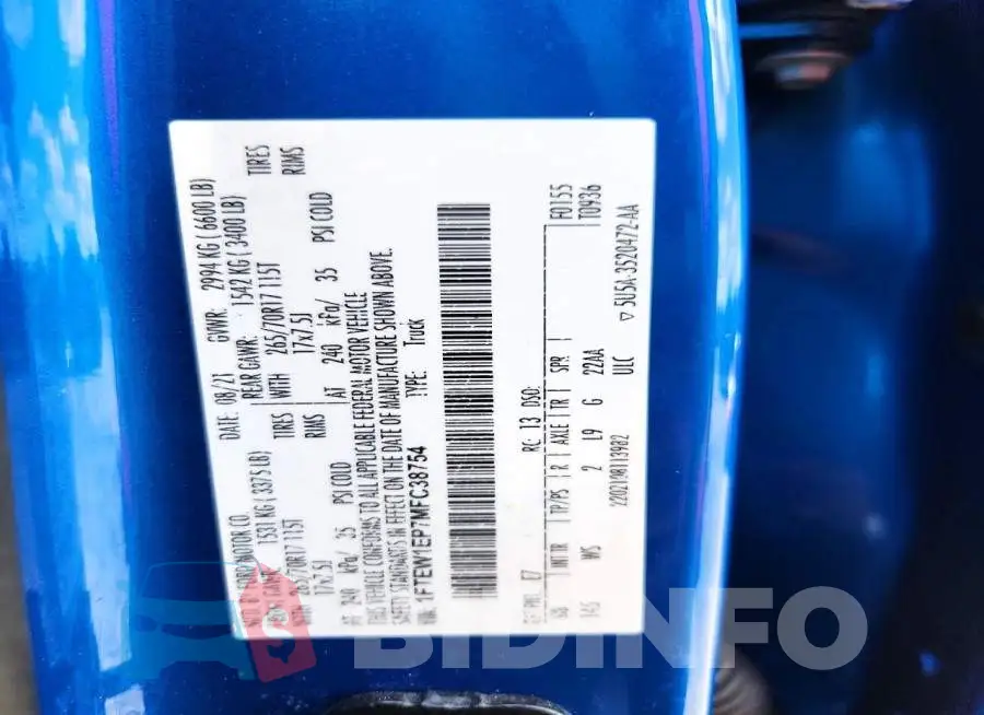 1FTEW1EP7MFC38754 Photo# 12