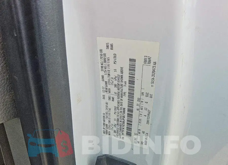 1FTFX1E59JFB73806 Photo# 12