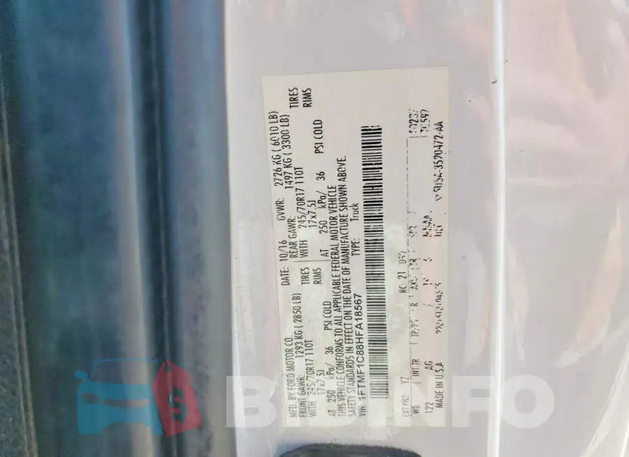 1FTMF1C88HFA18567 Photo# 12