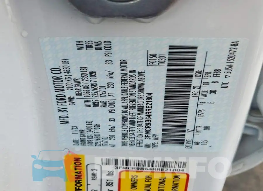 3FMCR9B64RRE21804 Photo# 12