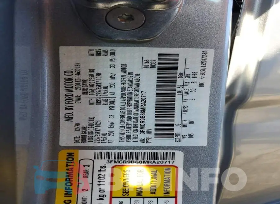 3FMCR9B68MRA20717 Photo# 13