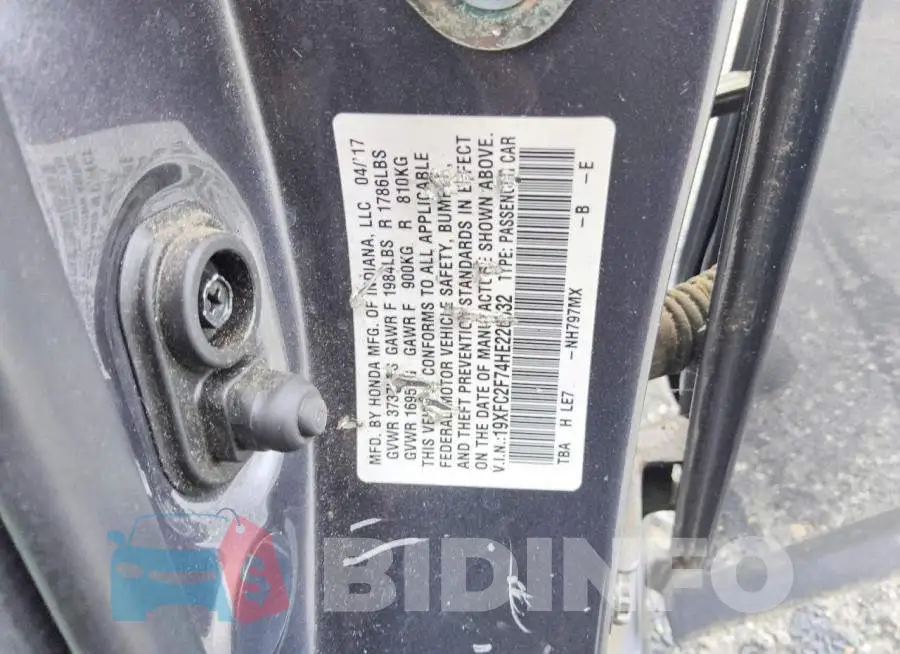 19XFC2F74HE226532 Photo# 12