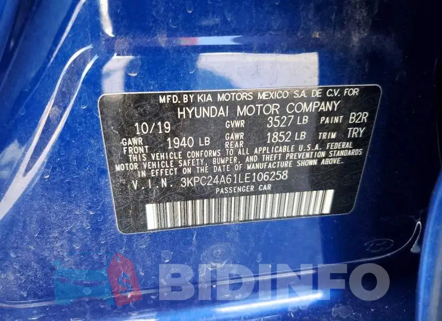3KPC24A61LE106258 Photo# 12