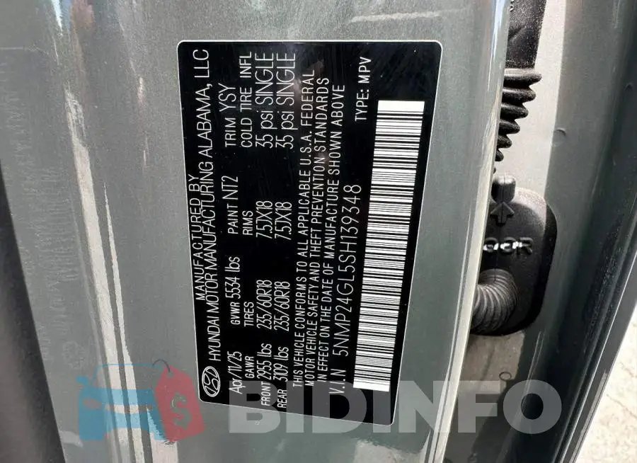 5NMP24GL5SH139348 Photo# 10