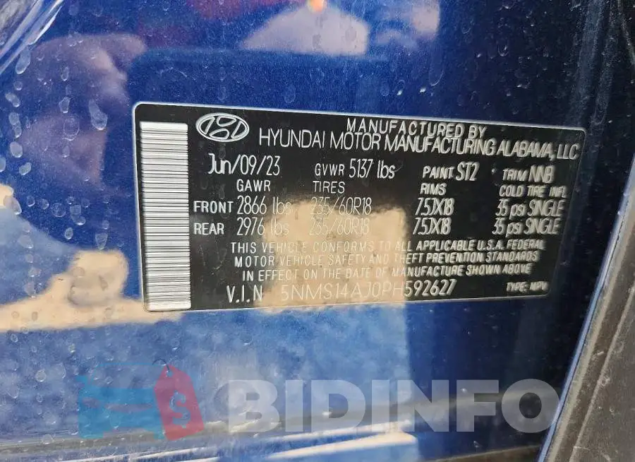 5NMS14AJ0PH592627 Photo# 12