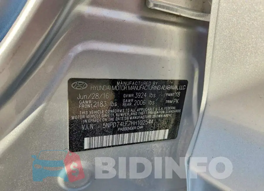 5NPD74LF7HH102544 Photo# 12