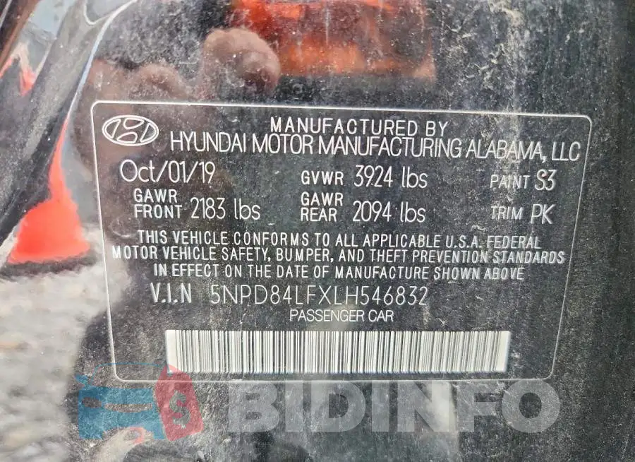 5NPD84LFXLH546832 Photo# 13
