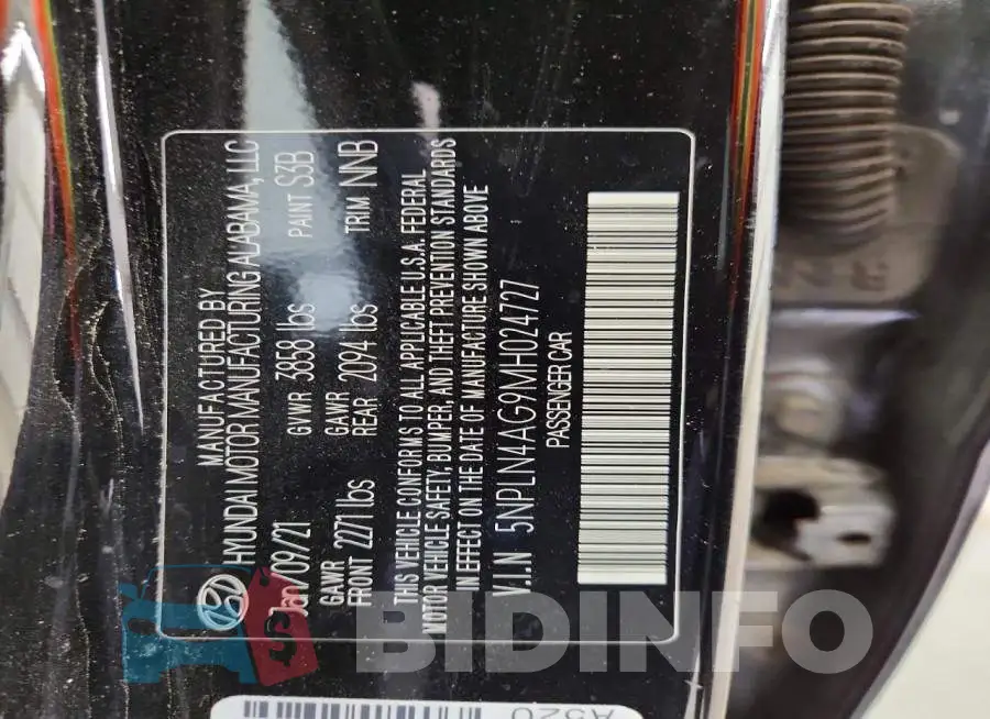 5NPLN4AG9MH024727 Photo# 12