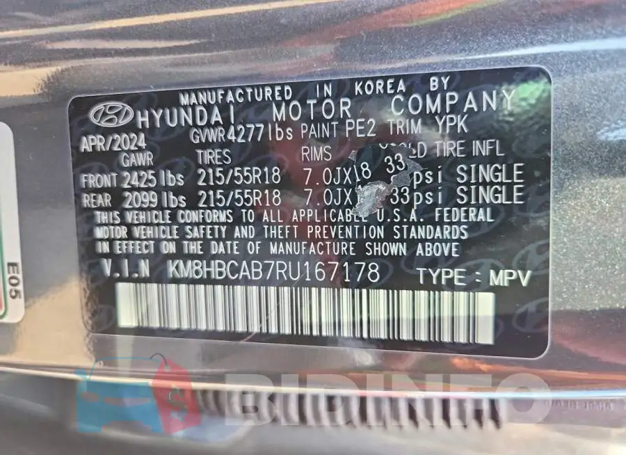 KM8HBCAB7RU167178 Photo# 14