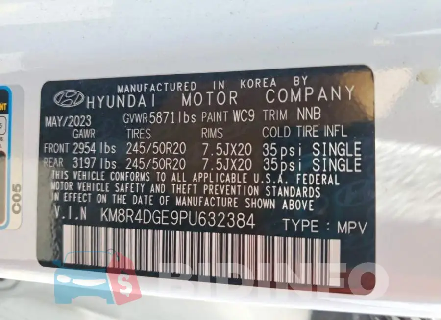 KM8R4DGE9PU632384 Photo# 13