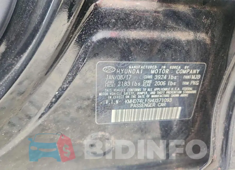 KMHD74LF5HU371093 Photo# 12