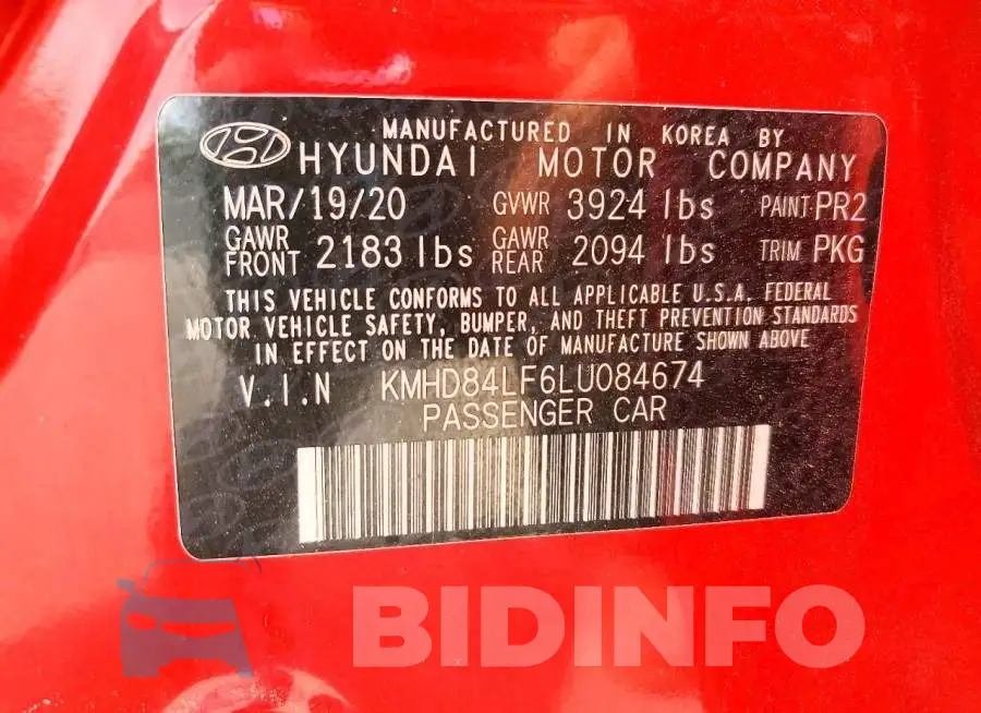 KMHD84LF6LU084674 Photo# 12