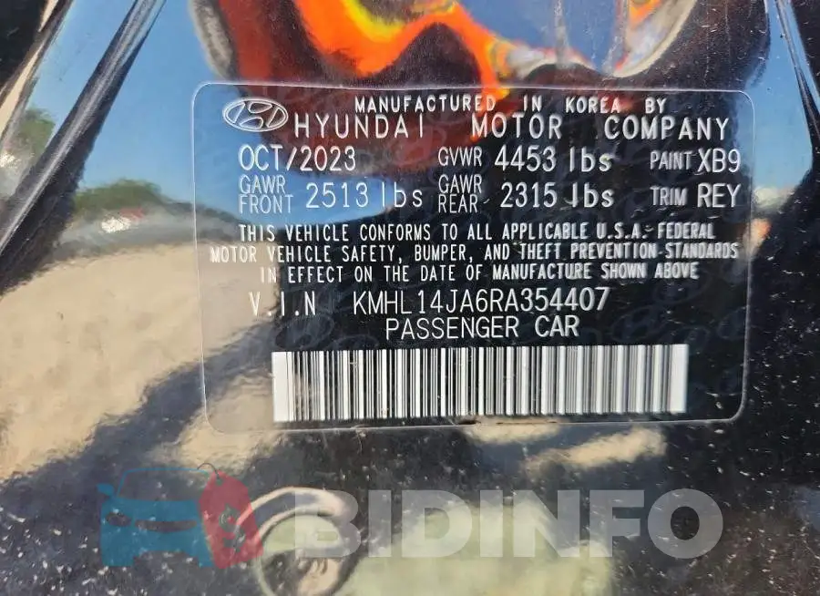 KMHL14JA6RA354407 Photo# 12