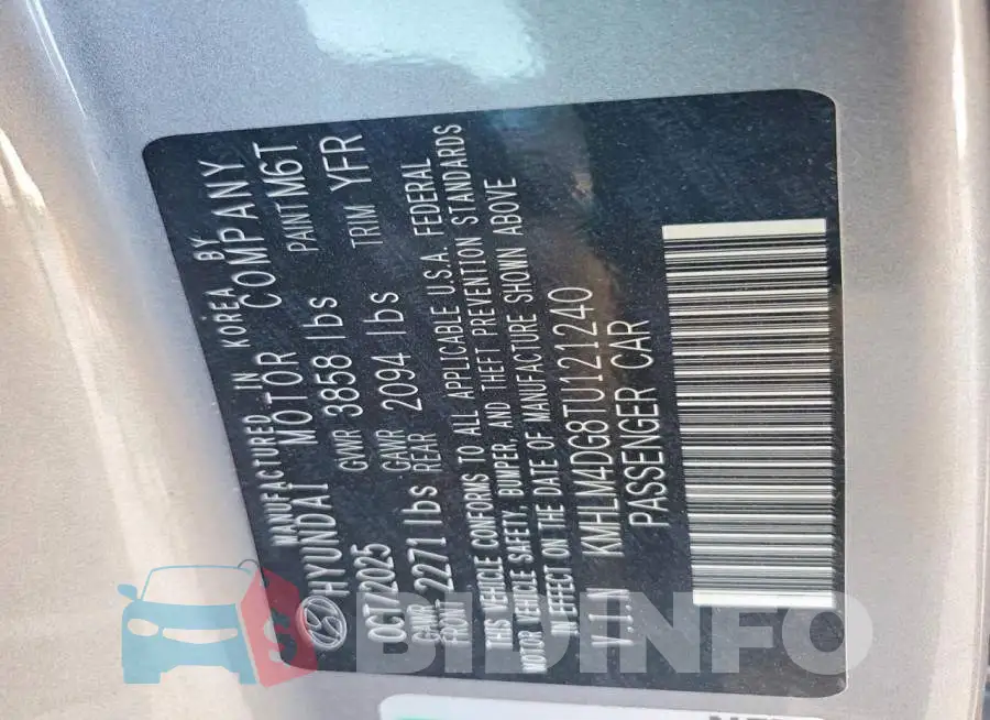 KMHLM4DG8TU121240 Photo# 12