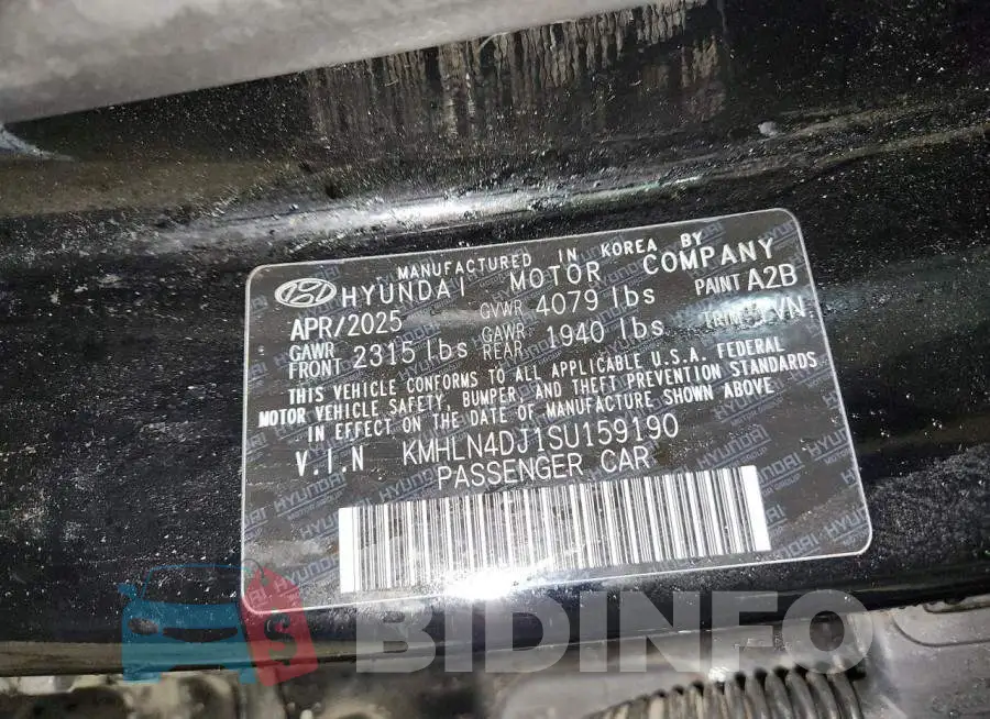 KMHLN4DJ1SU159190 Photo# 12