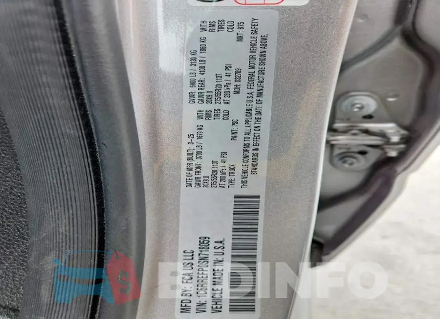 1C6RREFP0SN718059 Photo# 12