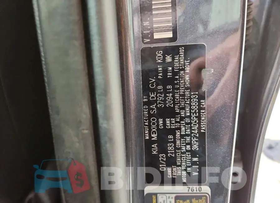 3KPF24AD5PE588931 Photo# 12