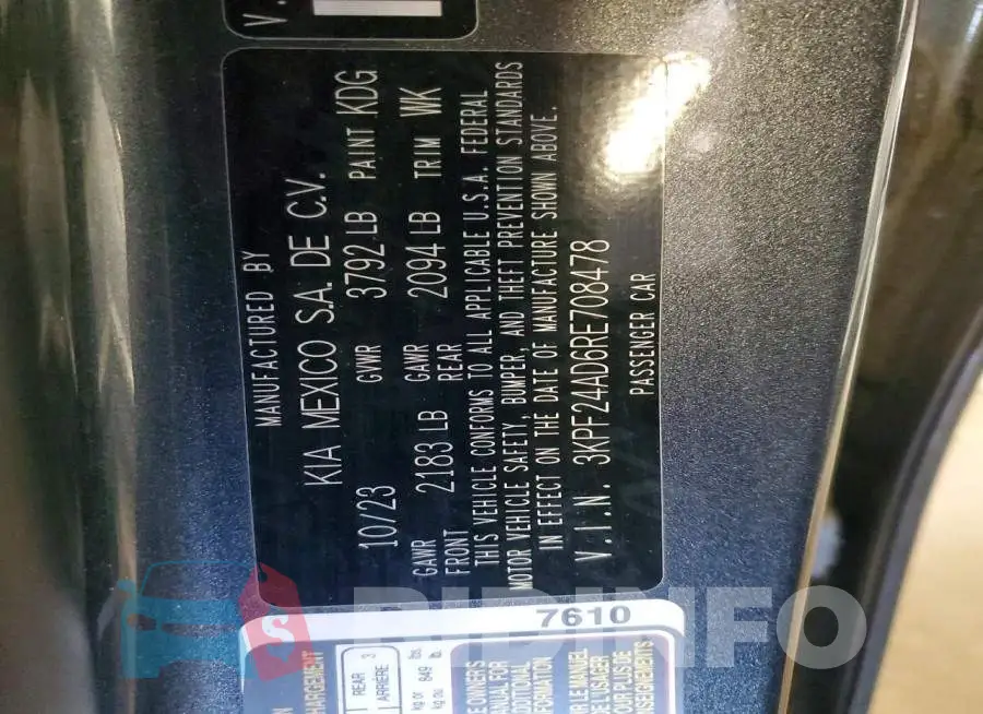 3KPF24AD6RE708478 Photo# 13