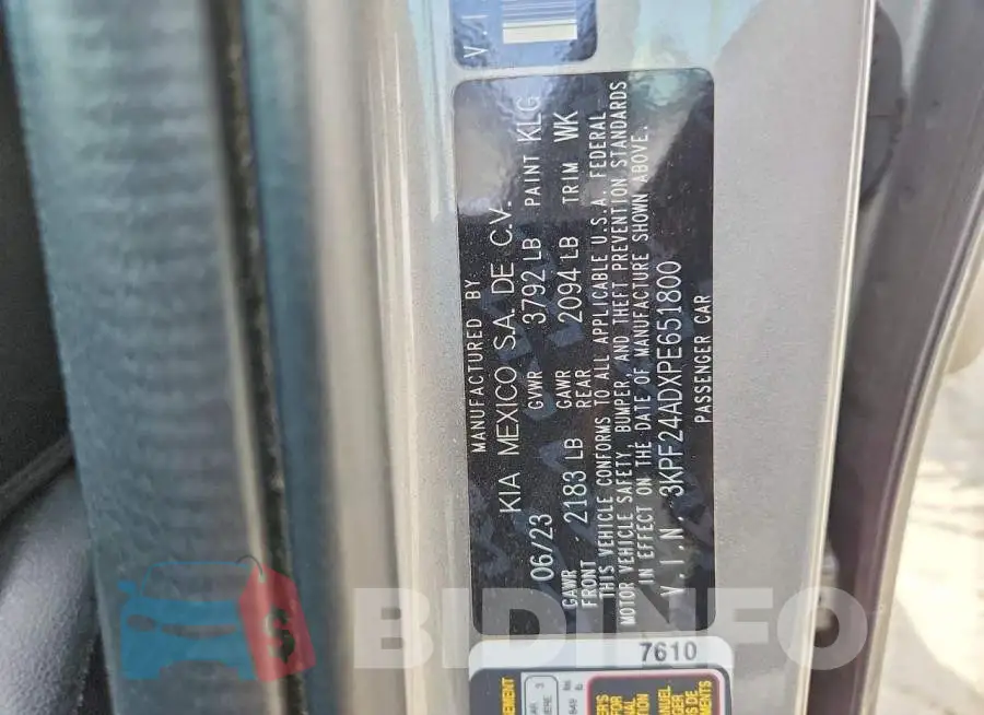 3KPF24ADXPE651800 Photo# 13