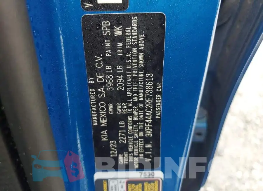 3KPF44AC2RE738613 Photo# 13