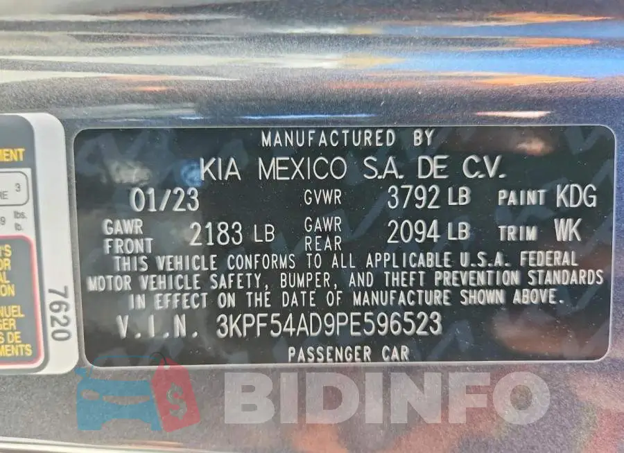 3KPF54AD9PE596523 Photo# 13