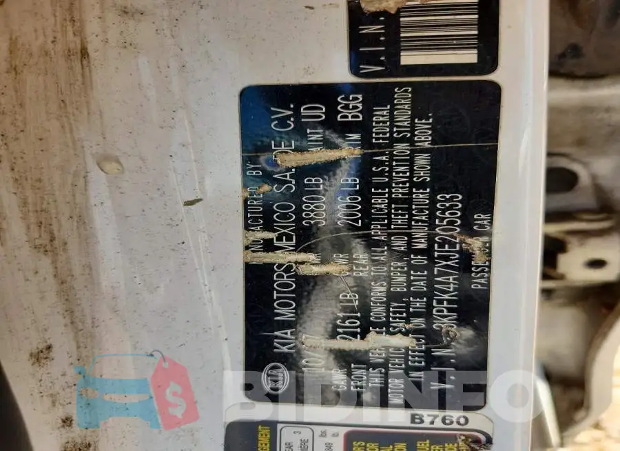 3KPFK4A7XJE205633 Photo# 12