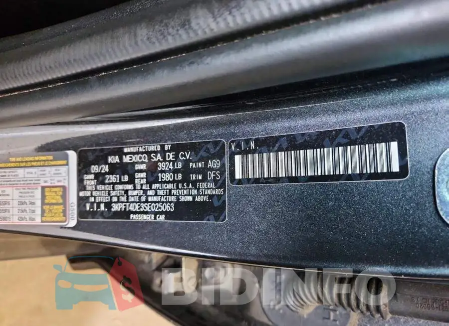 3KPFT4DE3SE025063 Photo# 12