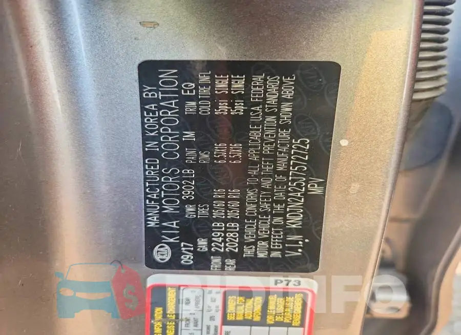 KNDJN2A25J7572725 Photo# 12