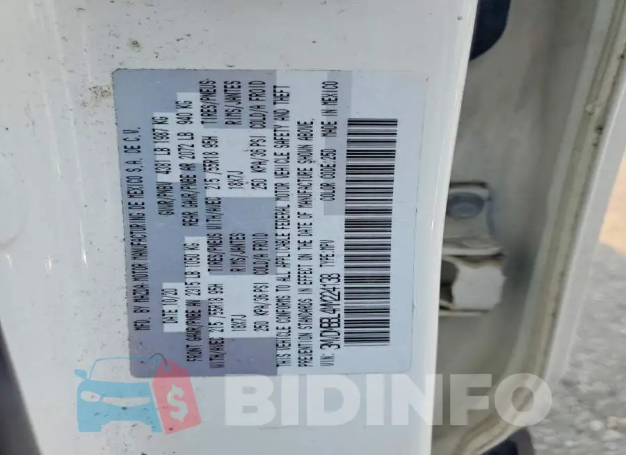 3MVDMBBL4MM224138 Photo# 13