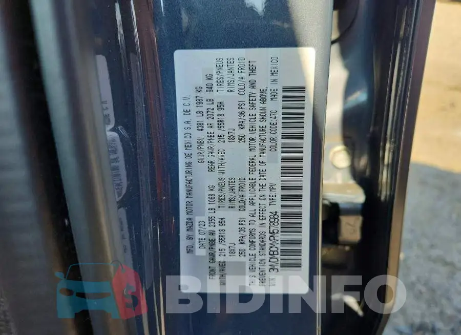 3MVDMBCMXPM578984 Photo# 13