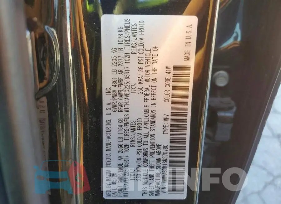 7MMVABDM1SN370780 Photo# 13