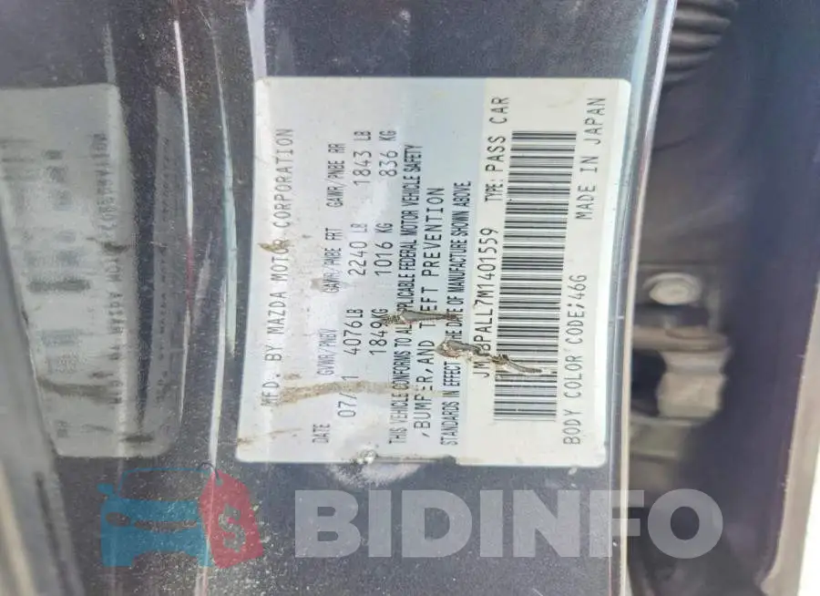 JM1BPALL7M1401559 Photo# 13
