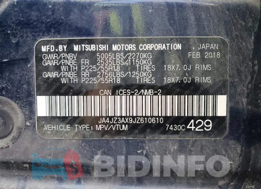 JA4JZ3AX9JZ610610 Photo# 14