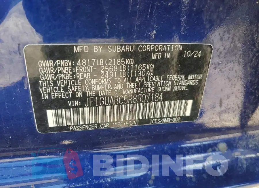 JF1GUABC5R8907184 Photo# 12