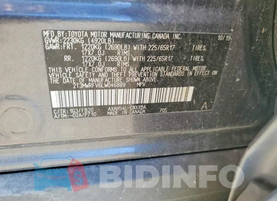 2T3MWRFV6LW046889 Photo# 10