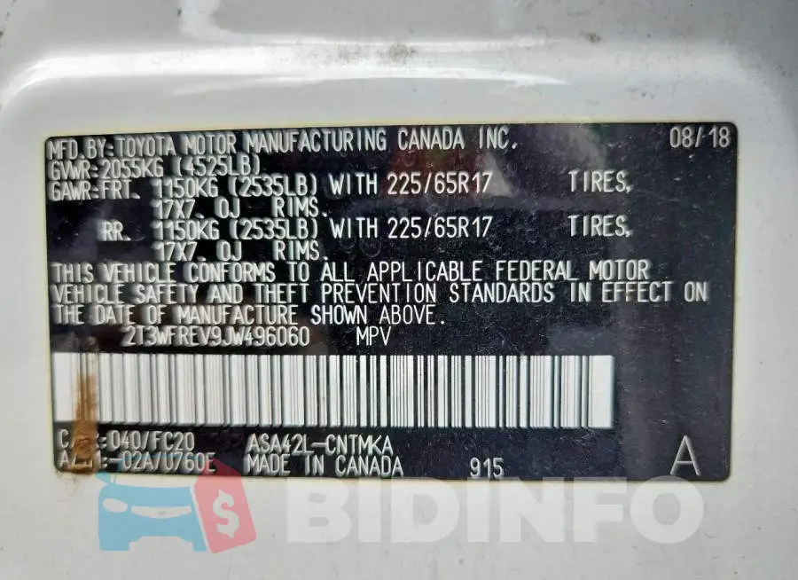 2T3WFREV9JW496060 Photo# 14