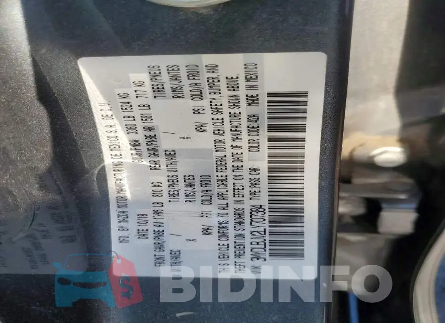 3MYDLBJV2LY707384 Photo# 12