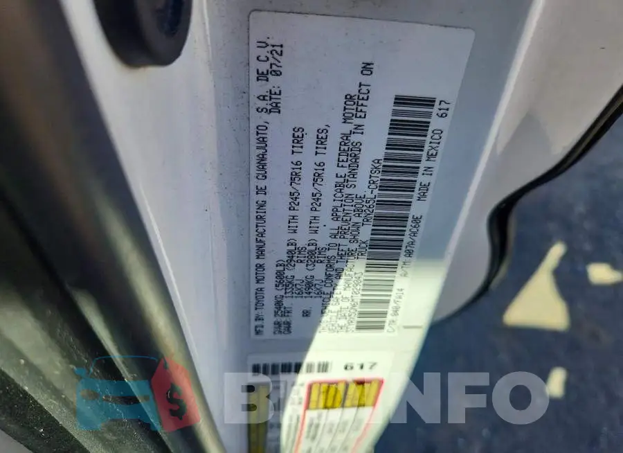 3TYRX5GN6MT029043 Photo# 12