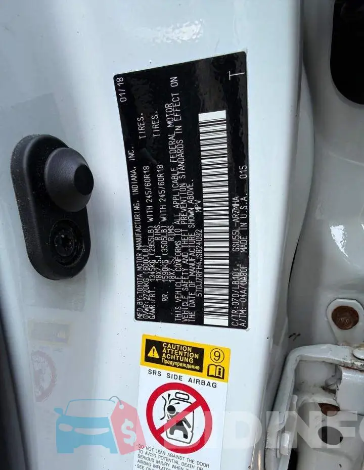 5TDJZRFH4JS824092 Photo# 12