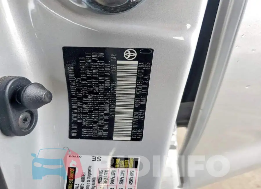 5YFB4MDE9SP262795 Photo# 13