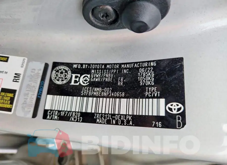 5YFBPMBE8NP340658 Photo# 13