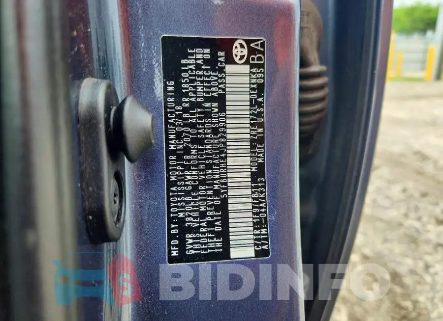 5YFBURHE4JP829906 Photo# 12
